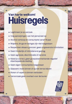 KHN Huisregelbordje